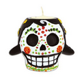 Day Of The Dead Female Skull Tea Light Holder